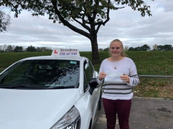 Woohoo - move over ”Becky” is on the road, delighted for 'Becky Keats' who passed her driving test at Poole DTC, “1st Attempt”, just “THREE” faults, fantastic news.<br />
<br />
Well done from your instructor 'Louise” and ALL of us at StreetDrive (School of Motoring), may we wish you many years of safe driving - Passed Tuesday 9th October 2018.
