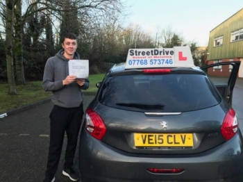 A massive well done to 'Callum Drummond' who passed his driving test today at Chippenham DTC, and at the “1st attempt”, we are ALL delighted for you.<br />
<br />
Congratulations from your instructor 'Colin' and ALL of us at StreetDrive (School of Motoring), may we wish you many years of safe driving. — at StreetDrive (School of Motoring) - Passed Tuesday 18th December 2018.