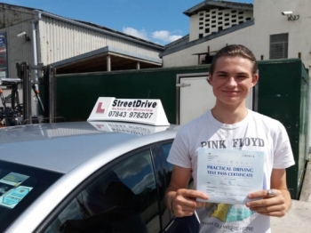 Delighted for Cameron Hurd who passed his driving test today at Westbury DTC 1st attempt just ZERO driving faults fantastic news<br />
<br />

<br />
<br />
Well done from your instructor Roger and ALL of us at StreetDrive School of Motoring may we wish you many years of safe driving - Passed Thursday 10th August 2017