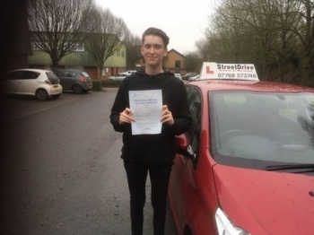 Delighted for James Mayger who passed his driving test today at Chippenham DTC and 1st Attempt fantastic news<br />
<br />

<br />
<br />
Well done from your instructor Colin and ALL of us at StreetDrive School of Motoring may we wish you many years of safe driving - Passed Friday 24th February 2017