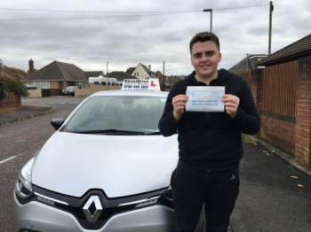 Delighted for 'Jamie Critchell” who passed his driving test today at Poole DTC, just “FIVE” Driving faults, fantastic news.<br />
<br />

<br />
<br />
Well done from your instructor 'Shaun' and ALL of us at StreetDrive (School of Motoring), may we wish you many years of safe driving - Passed Monday 20th November 2017.