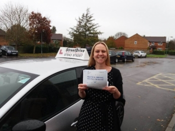 Congratulations to 'Jenny Sweetman' who passed her driving test today at Trowbridge DTC, just “FOUR” Driving faults, fantastic news.<br />
<br />

<br />
<br />
Well done from your instructor 'Roger' and ALL of us at StreetDrive (School of Motoring), may we wish you many years of safe driving - Passed Tuesday 14th November 2017.