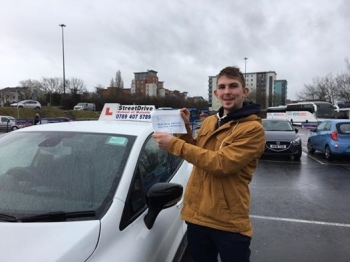 Congratulations to Josh Peach who passed his driving test today at Poole DTC and 1st Attempt fantastic news<br />
<br />

<br />
<br />
Well done from your instructor Louise and ALL of us at StreetDrive School of Motoring may we wish you many years of safe driving - Passed Friday 3rd February 2017