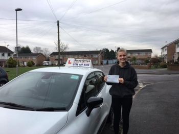 A very big thank you to Louise at StreetDrive for being an amazing instructor helping me to pass my test first time <br />
<br />

<br />
<br />
I would highly recommend StreetDrive and especially Louise to anyone wanting to learn to drive- Passed Tuesday 17th January 2017