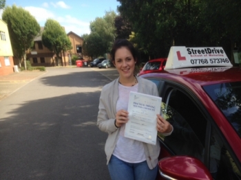 Passed today congratulations to Danni Hawes who passed her driving test 1st Attempt at Chippenham DTC very well done we are all delighted for you<br />
<br />

<br />
<br />
Congratulations from your instructor Colin and ALL of us at StreetDrive School of Motoring may we wish you many years of safe driving - Passed Friday 12th August 2016